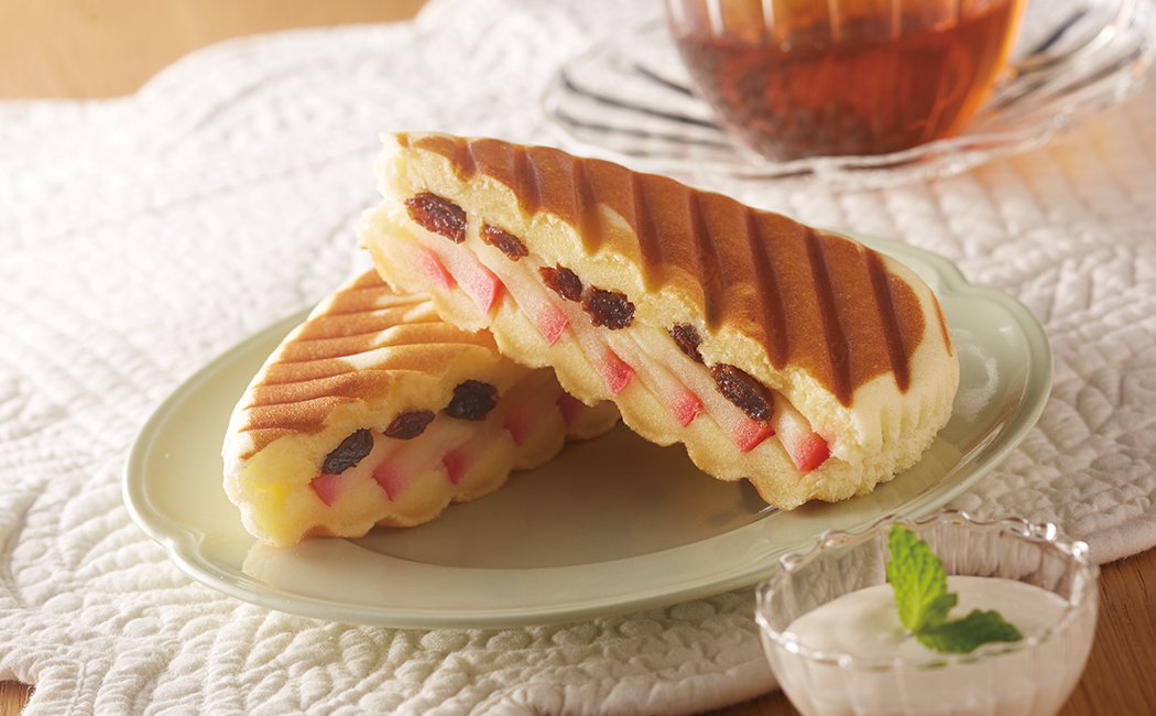 アップルチーズ蒸しケーキ