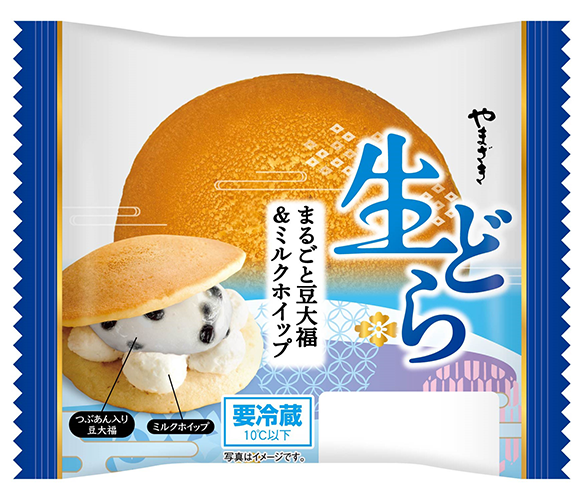 生どら（まるごと豆大福＆ミルクホイップ）