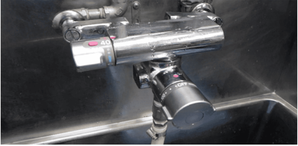 一定の水量で止まる水栓